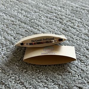Bronze; Do good, feel good bracelet